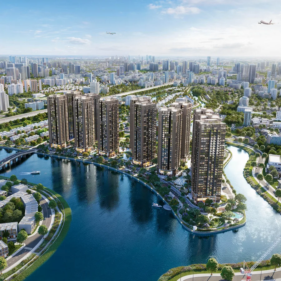 The Privé 3 Phối cảnh tổng thể The Privé và không gian ven sông