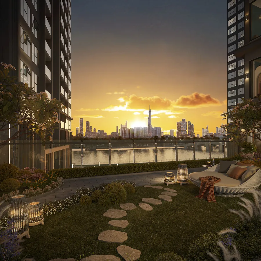 The Privé 15 Cảnh quan sân vườn The Privé