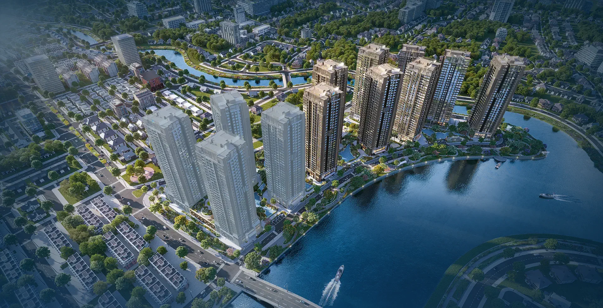 The Privé 5 Mặt bằng tổng thể The Privé với vị trí các tháp