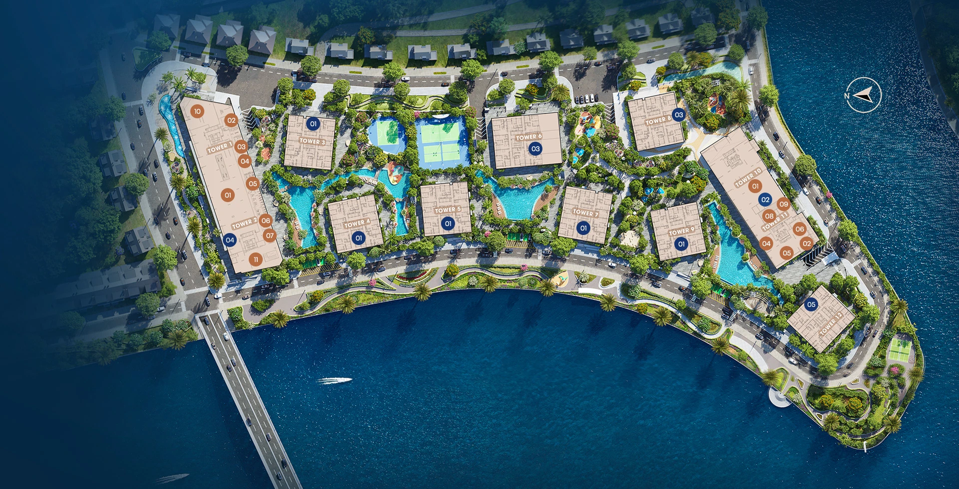 The Privé 7 Sơ đồ tiện ích The Privé tầng 2–3